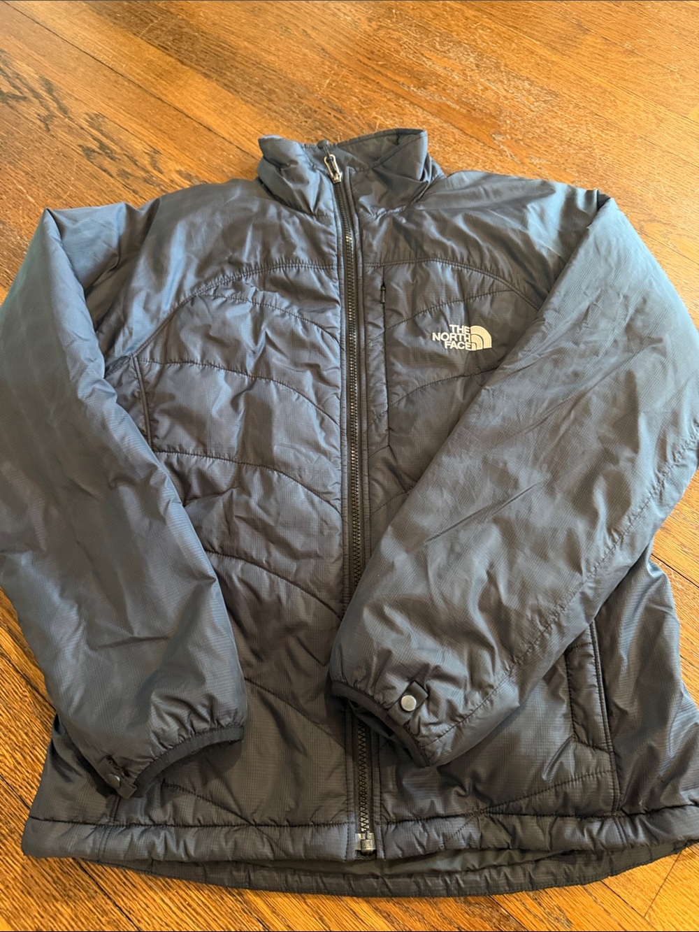 The North Face Men's Dark Gray Quilted Puffer Jacket